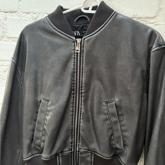 Zara cropped bomber jacket - Picture 3 of 5
